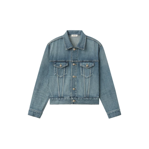 Classic Trucker Jacket in Medium Indigo