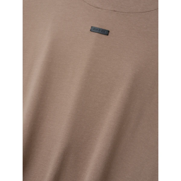 Fear of God Clean Neck Short Sleeve Tee in Dune Pearl | T-shirts & vests | Luxury Shoes 