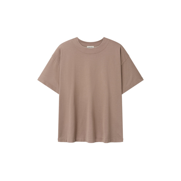 Fear of God Clean Neck Short Sleeve Tee in Dune Pearl | Luxury Shoes 
