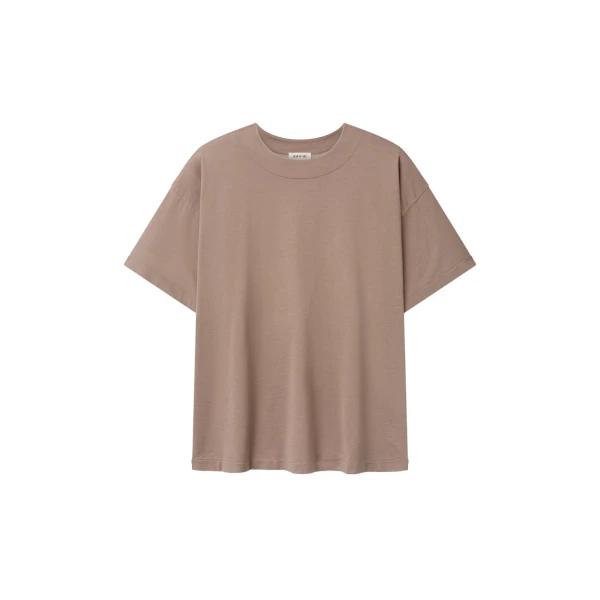 Fear of God Clean Neck Short Sleeve Tee in Dune Pearl | Luxury Shoes 