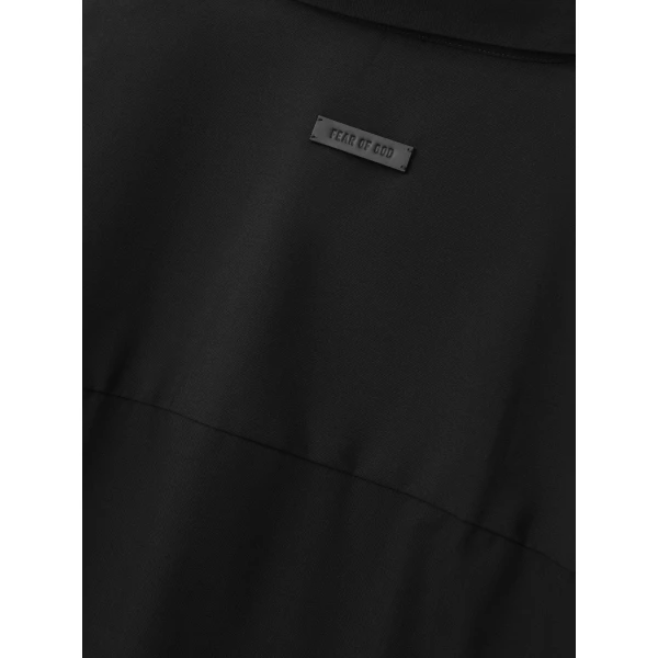 Fear of God Cotton Wool Oxford Classic Shirt in Black | Men Shirts | Luxury Shoes 