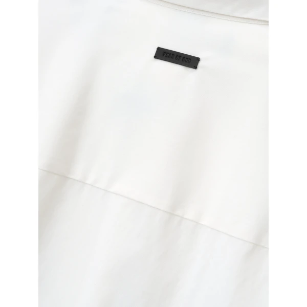 Fear of God Cotton Wool Oxford Classic Shirt in White | Men Shirts | Luxury Shoes 