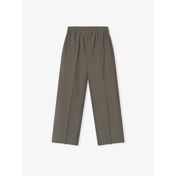 Fear of God Cotton Wool Oxford Wide Leg Drawstring Pants in Willow | Pants | Luxury Shoes 