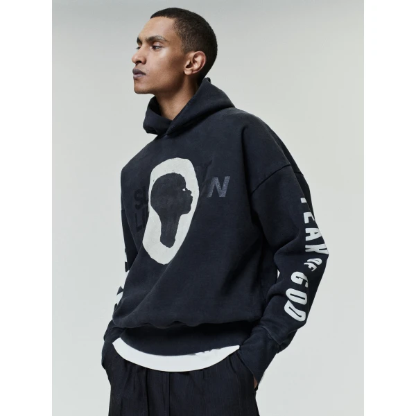 Fear of God DSYF Hoodie in Black | Sweatshirts | Luxury Shoes 