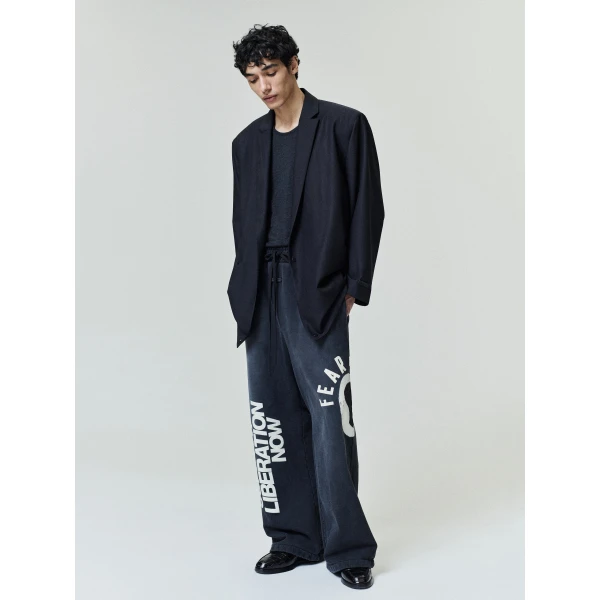 Fear of God DSYF Wide Leg Sweatpant in Black | Pants | Luxury Shoes 