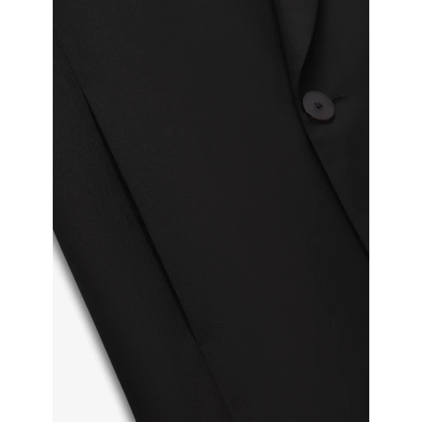 Fear of God Double-Breasted Wool Poplin Shawl Collar Jacket in Black | Men Jackets | Luxury Shoes 