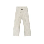 Fear of God Double Face Wool Baseball Flared Pants in Light Beige and Black | Luxury Shoes 