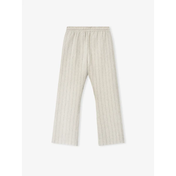 Fear of God Double Face Wool Baseball Flared Pants in Light Beige and Black | Pants | Luxury Shoes 