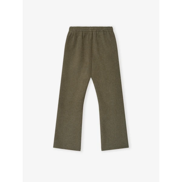 Fear of God Double Face Wool Cashmere Flared Pants in Khaki Melange | Pants | Luxury Shoes 