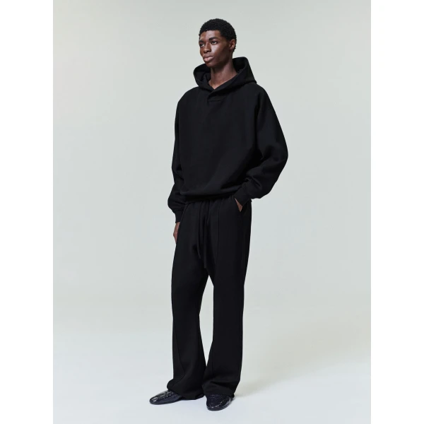 Fear of God Double Knit Hoodie in Black | Sweatshirts | Luxury Shoes 