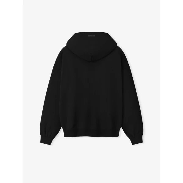 Fear of God Double Knit Hoodie in Black | Sweatshirts | Luxury Shoes 