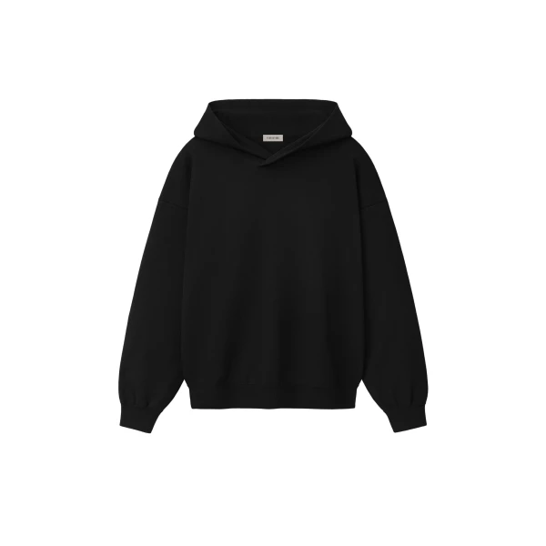 Fear of God Double Knit Hoodie in Black | Luxury Shoes 