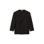 Fear of God Double Weave Wool Crewneck Jacket in Brown | Luxury Shoes 