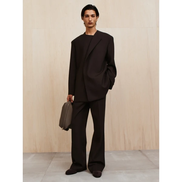 Fear of God Double Weave Wool Tailored Flared Pants in Brown | Pants | Luxury Shoes 