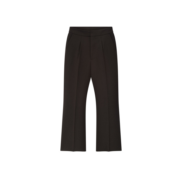 Fear of God Double Weave Wool Tailored Flared Pants in Brown | Luxury Shoes 