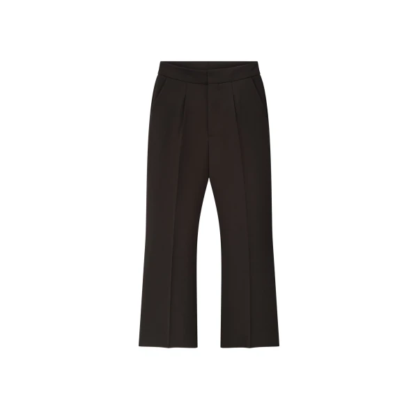 Fear of God Double Weave Wool Tailored Flared Pants in Brown | Luxury Shoes 