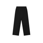 Fear of God Double Weave Wool Wide Leg Drawstring Pants in Black | Luxury Shoes 