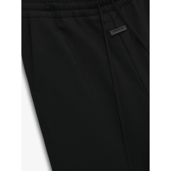 Fear of God Double Weave Wool Wide Leg Drawstring Pants in Black | Pants | Luxury Shoes 