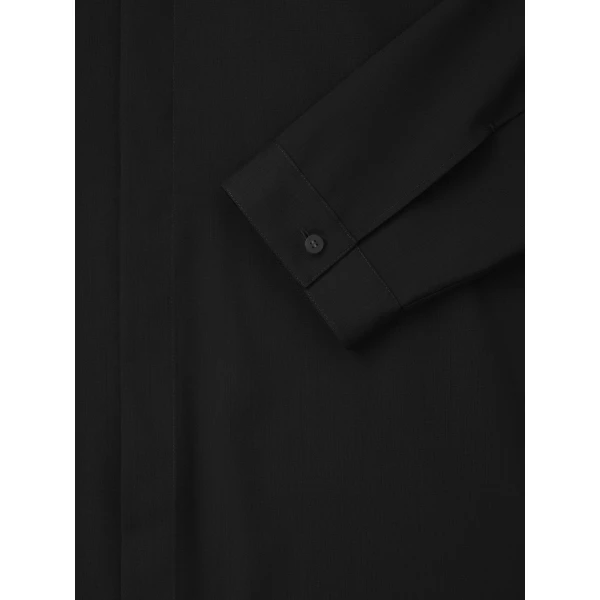 Fear of God Easy Care Wool Classic Shirt in Black | Men Shirts | Luxury Shoes 