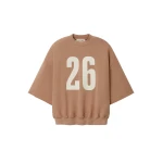 Fear of God Essentials 3/4 Sleeve Crewneck in Washed Ginger | Luxury Shoes 