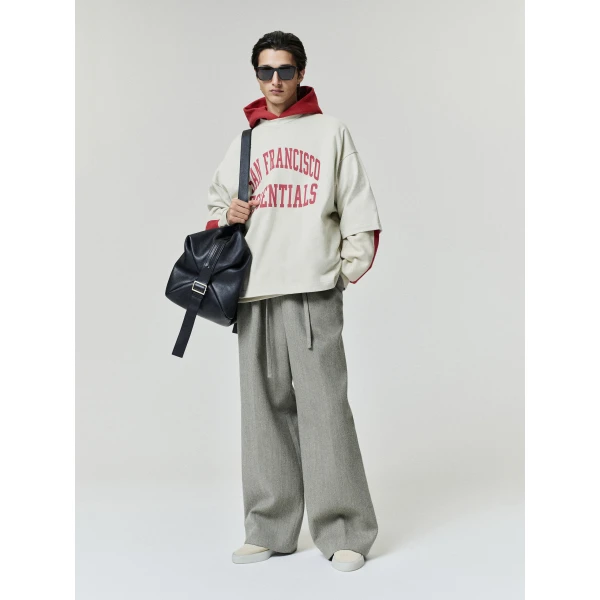 Fear of God Essentials 49ers Merch Tee in Sandstone | T-shirts & vests | Luxury Shoes 
