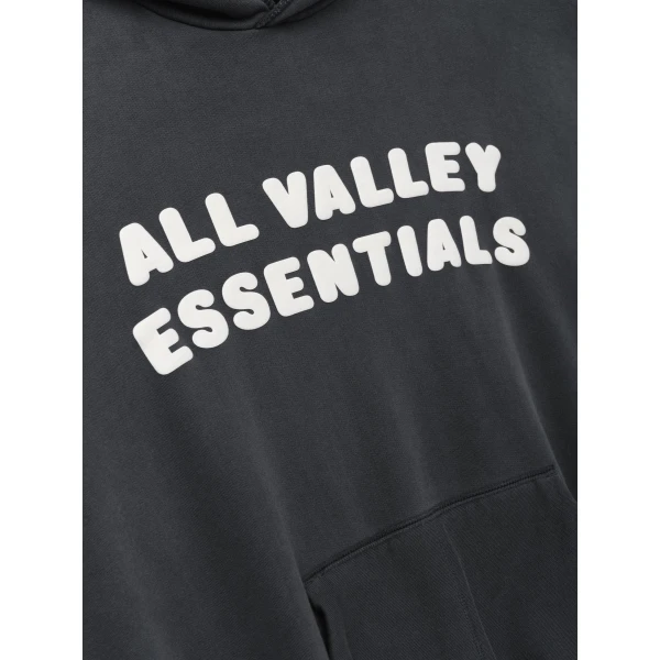 Fear of God Essentials 90s Hoodie in Washed Iron Grey | Sweatshirts | Luxury Shoes 