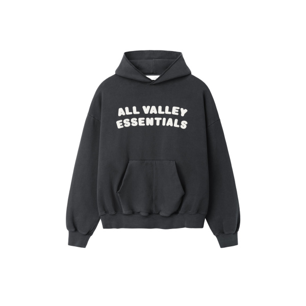 Fear of God Essentials 90s Hoodie in Washed Iron Grey | Luxury Shoes 