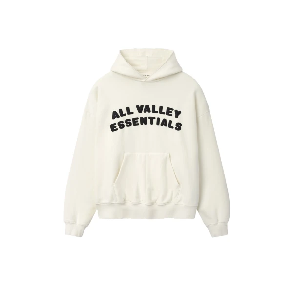 Fear of God Essentials 90s Hoodie in Washed Ivory | Luxury Shoes 