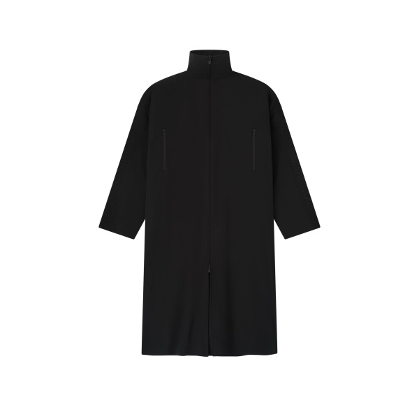 Fear of God Essentials Active Trace Full Length Trench in Vintage Black | Luxury Shoes 