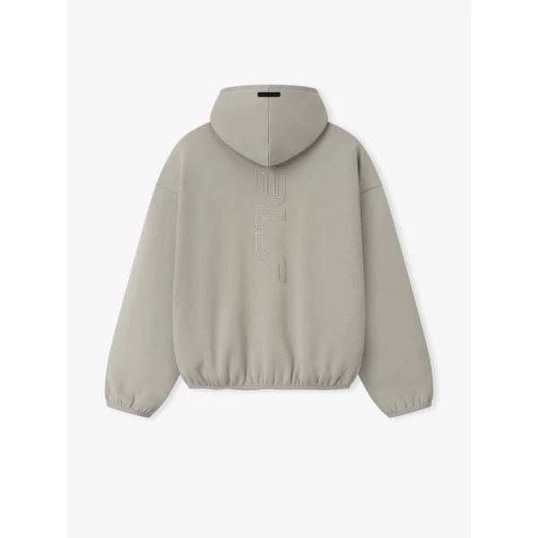 Fear of God Essentials Active Trace Modern Fleece Hoodie in Seal | Sweatshirts | Luxury Shoes 