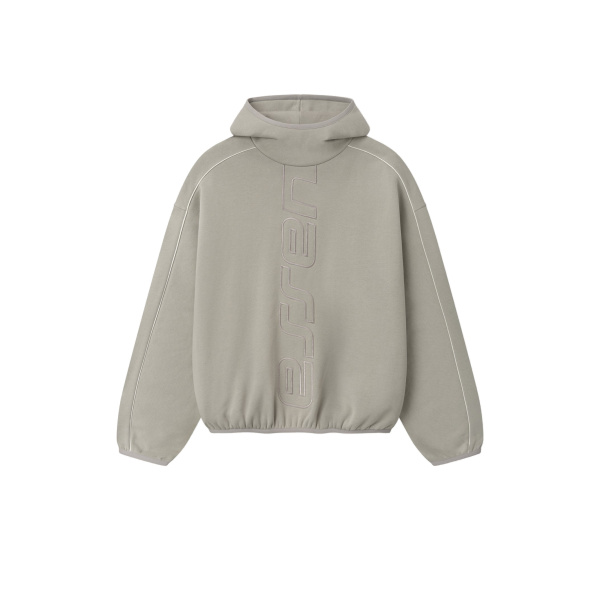 Fear of God Essentials Active Trace Modern Fleece Hoodie in Seal | Luxury Shoes 