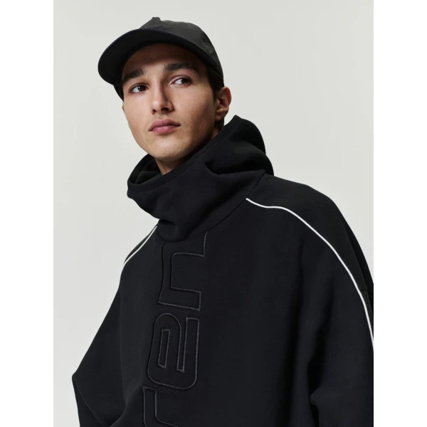 Fear of God Essentials Active Trace Modern Fleece Hoodie in Vintage Black | Sweatshirts | Luxury Shoes 