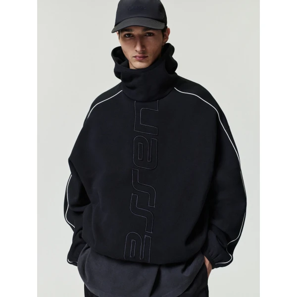 Fear of God Essentials Active Trace Modern Fleece Hoodie in Vintage Black | Sweatshirts | Luxury Shoes 