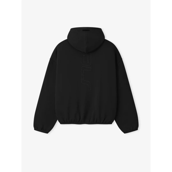 Fear of God Essentials Active Trace Modern Fleece Hoodie in Vintage Black | Sweatshirts | Luxury Shoes 