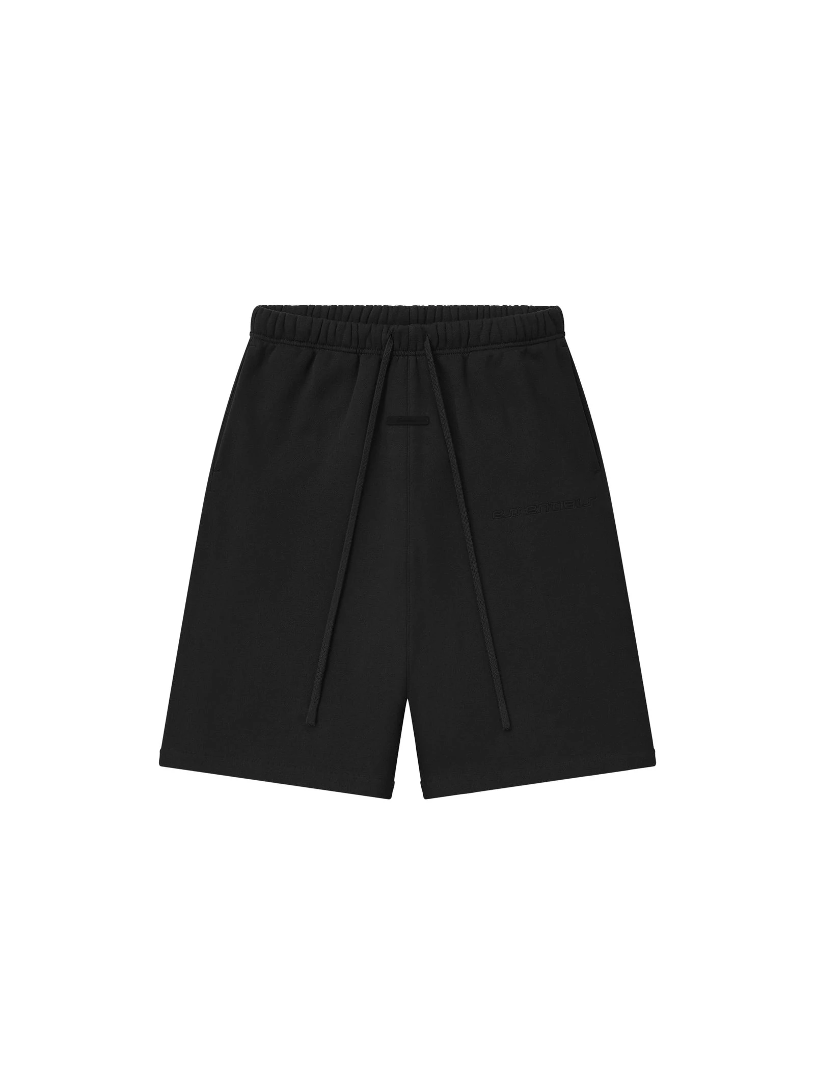 Fear of God Essentials Active Trace Relaxed Sweatshort in Vintage Black Fear of God Essentials Active Trace Relaxed Sweatshort in Vintage Black | Luxury Shoes
