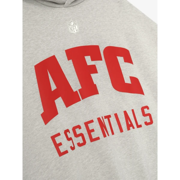 Fear of God Essentials American Sport Hoodie in Heather Stone | Sweatshirts | Luxury Shoes 