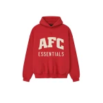 Fear of God Essentials American Sport Hoodie in Red | Luxury Shoes 