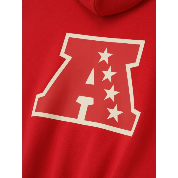 Fear of God Essentials American Sport Hoodie in Red | Sweatshirts | Luxury Shoes 