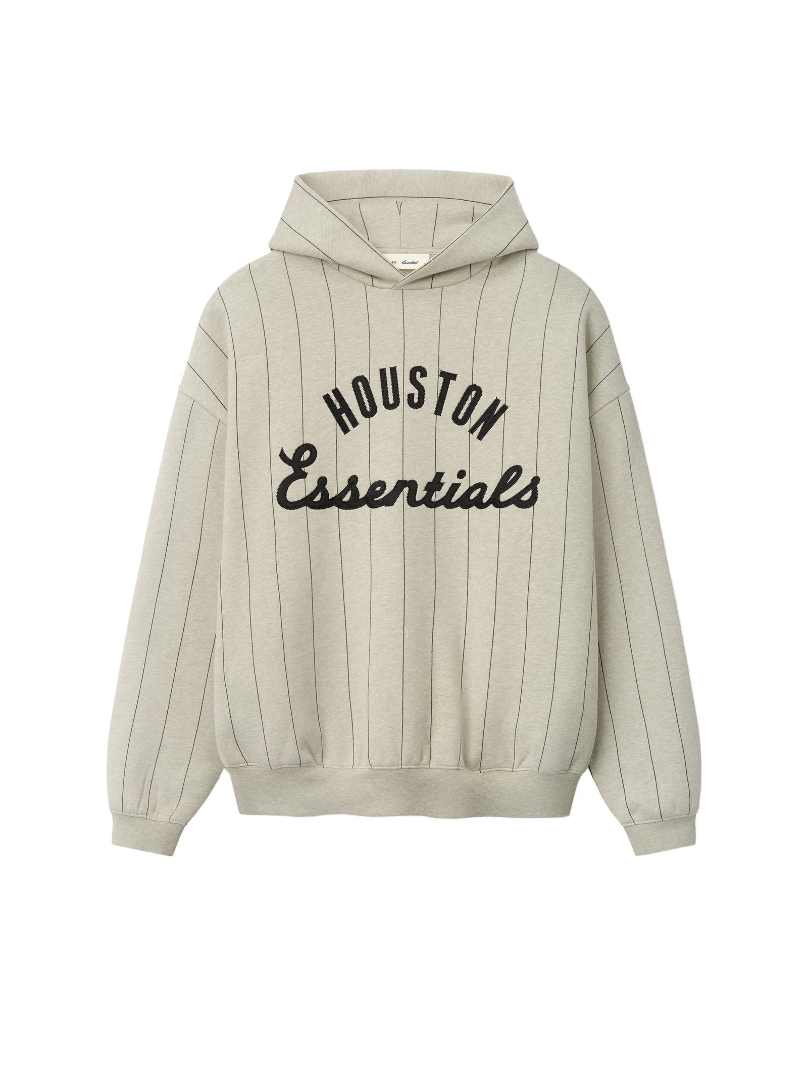 Fear of God Essentials Astros Sport Hoodie in Heather Stone with Black Pinstripes Fear of God Essentials Astros Sport Hoodie in Heather Stone with Black Pinstripes | Luxury Shoes