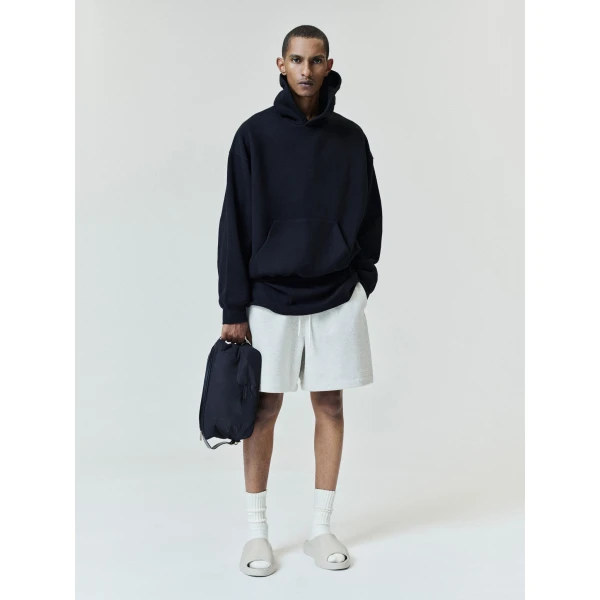 Fear of God Essentials Back Logo Classic Hoodie in Black | Sweatshirts | Luxury Shoes 