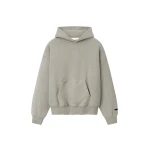 Fear of God Essentials Back Logo Classic Hoodie in Warm Heather | Luxury Shoes 