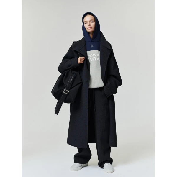 Fear of God Essentials Bears 90s Relaxed Hoodie in Seal Heather | Sweatshirts | Luxury Shoes 