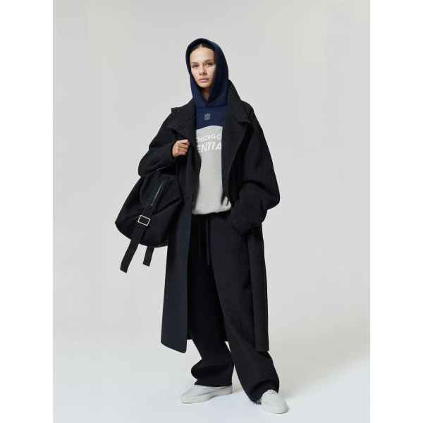 Fear of God Essentials Bears 90s Relaxed Hoodie in Seal Heather | Sweatshirts | Luxury Shoes 