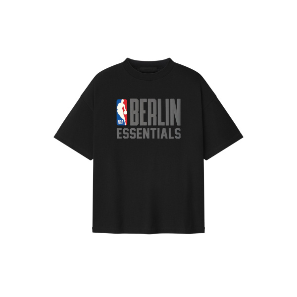 Fear of God Essentials Berlin 90s Fit Tee in Black | Luxury Shoes 