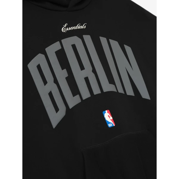 Fear of God Essentials Berlin 90s Hoodie in Black | Sweatshirts | Luxury Shoes 