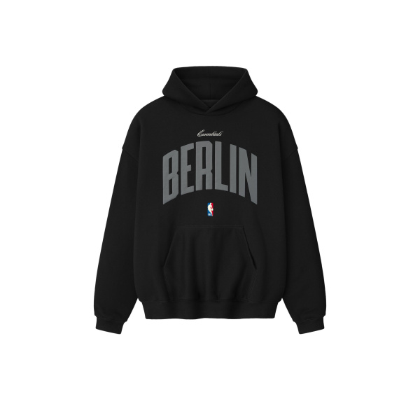 Fear of God Essentials Berlin 90s Hoodie in Black | Luxury Shoes 