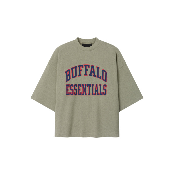 Fear of God Essentials Bills Merch Tee in Seal Heather | Luxury Shoes 