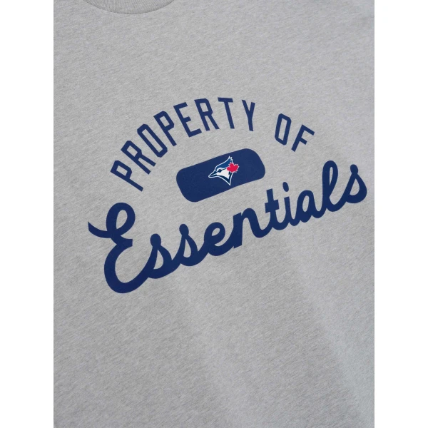 Fear of God Essentials Blue Jays Merch Tee in Concrete Heather | T-shirts & vests | Luxury Shoes 