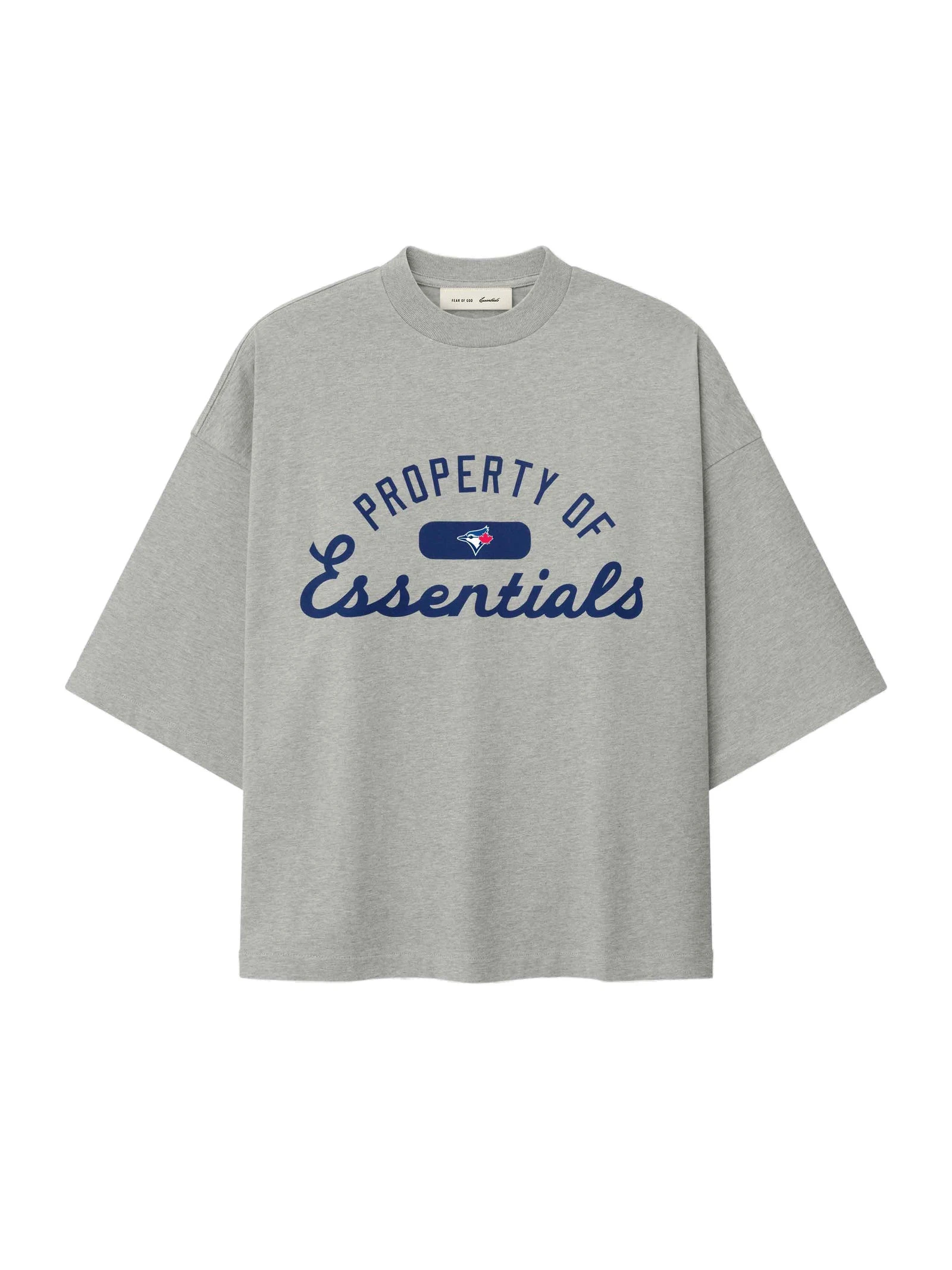 Fear of God Essentials Blue Jays Merch Tee in Concrete Heather Fear of God Essentials Blue Jays Merch Tee in Concrete Heather | Luxury Shoes