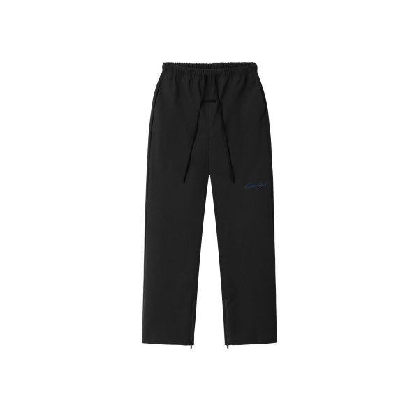 Fear of God Essentials Bonded Nylon Signature Classic Track Pant in Black | Luxury Shoes 